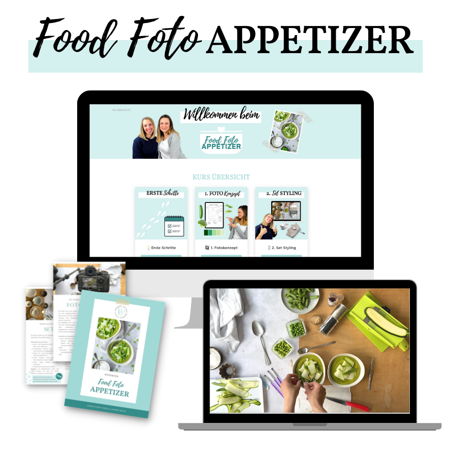 Online Kurs für helle Food Fotografie & Food Styling